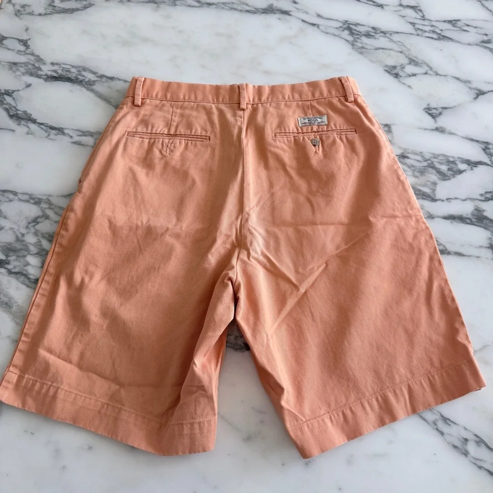 Polo Ralph Lauren Mens Prospect Short 30 Peach Orange Cotton Classic Chino Twill